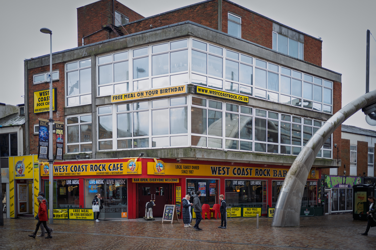 West Coast Rock Cafe the frontage