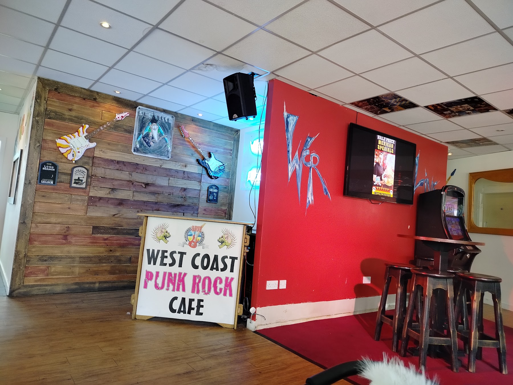 West Coast Rock Cafe inside the restaurant