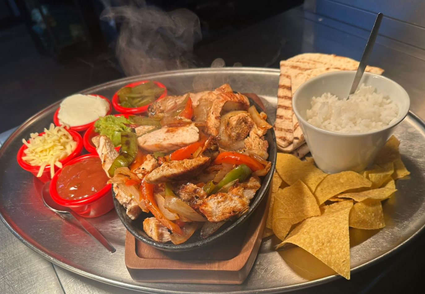 chicken fajitas